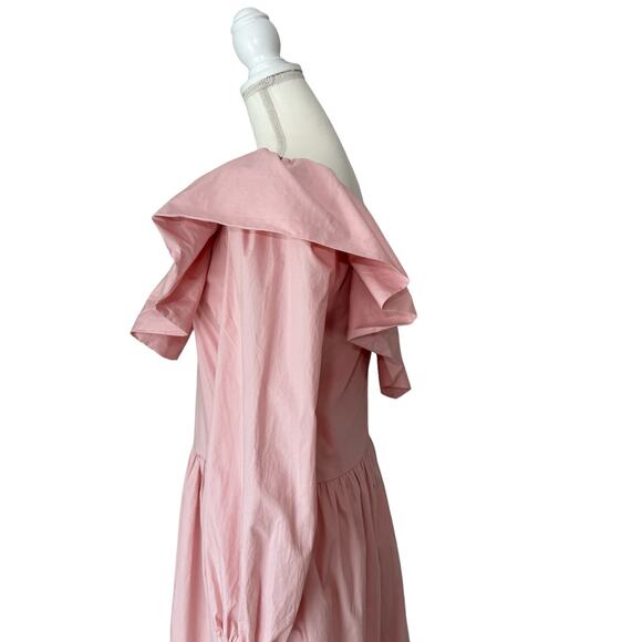 ENGLISH FACTORY Pink Tiered Dress Size Medium Midi - Picture 11 of 16